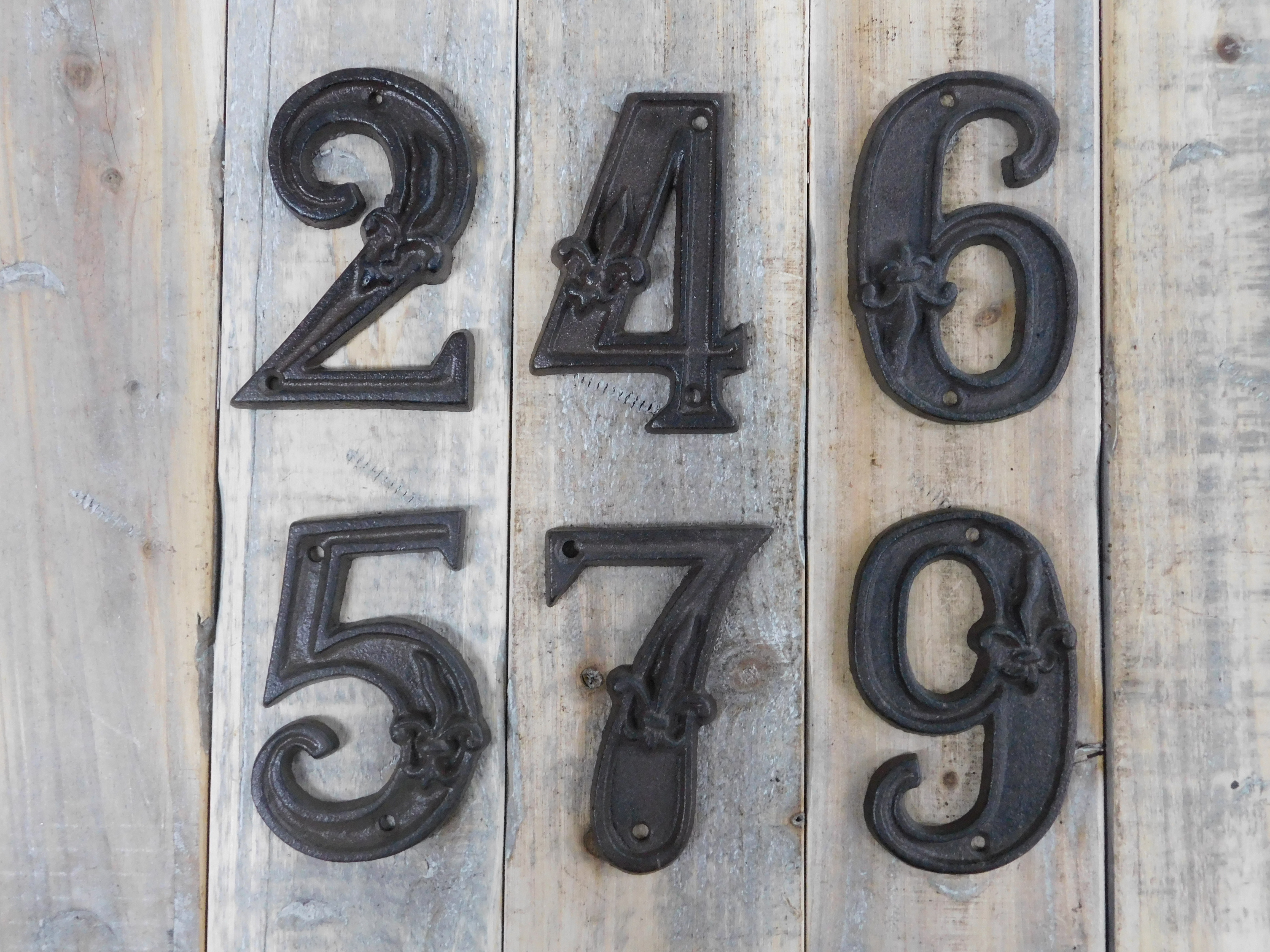 berouw hebben op gang brengen skelet Sierlijke Huisnummers - cijfers 1 t/m 9
