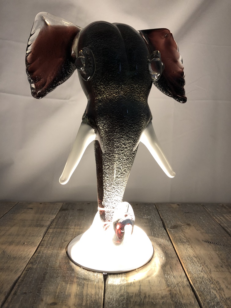 klap Lot Vader Prachtig murano glazen beeld van een olifanten kop. - CountryClassicDesign,  Alle accessoires voor in en om uw huis. Maak van je huis een thuis.