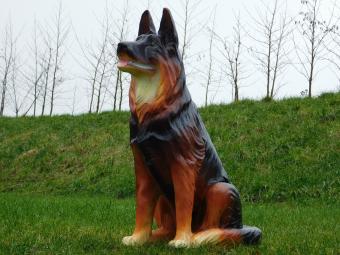 Statue Schäferhund XL - 85 cm - Polystone