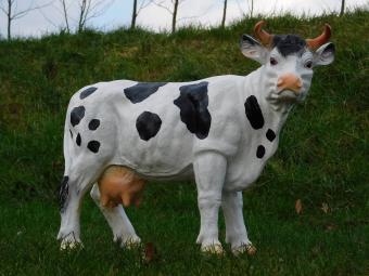 Cow Black White - 60 cm - Polystone