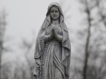 Statue Praying Mary - Stone - 30 cm