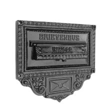 Letterbox Wall Plate - Black - Alu