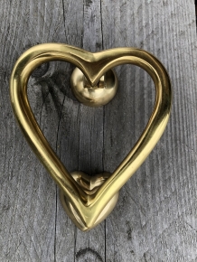 Beautiful door knocker heart shape 