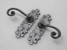 Exclusive Set Door Hardware Lion - Wrought Iron Grey - BB55