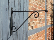 Hanger with 6 hooks - cast iron - wall deco 