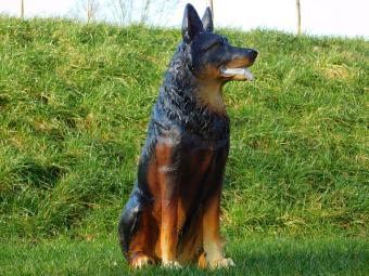 Shepherd dog XL - 78 cm - Polystone