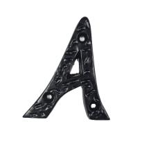 House letter A - Black - Cast iron