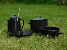 Campfire Cooking Set - Enamel - 4-piece