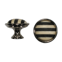 Knob - 35mm - Nickel gloss with Ebony