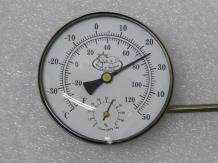 Rahmenthermometer - Ø 10 cm - Rund