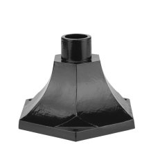 Lamp base - Hexagon - Black - Alu