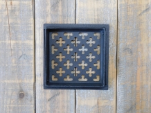 Air grille square - ventilation grid - anthracite