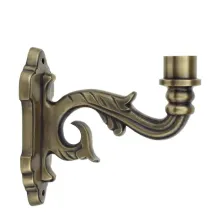 Wall bracket Brass for outdoor lighting - Bronze