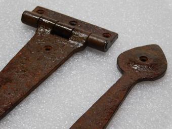 Set of Hinges - Cast iron - 2 Pieces