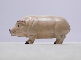 Vintage Sparschwein - Rosa - Gusseisen