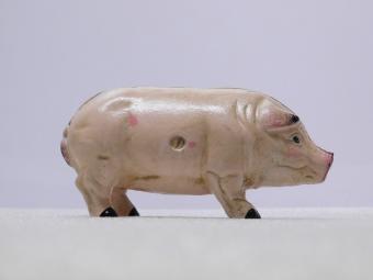 Vintage Sparschwein - Rosa - Gusseisen