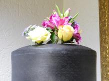 Vase - 60 cm - Black - Metal