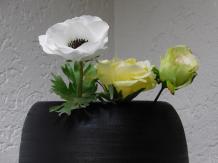 Vase - 35 cm - Black - Metal