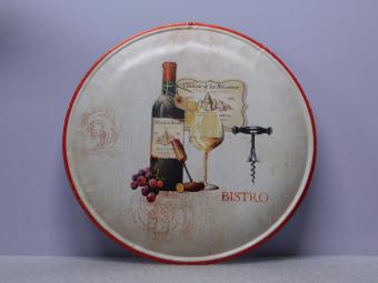 Vintage Wall Plate Bistro - 35 cm - Metal