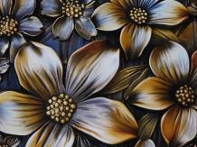 Wall Plate Flowers - Metal