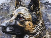 Wall sign Shepherd dog - Metal