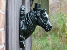 Wall arm Horse Head for Lamp - Alu - Green or black