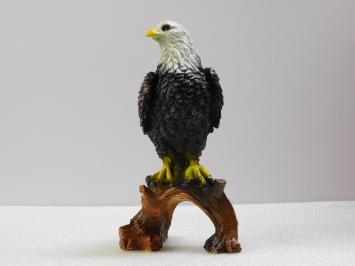 Eagle on Tree Trunk - 37 cm - Polystone