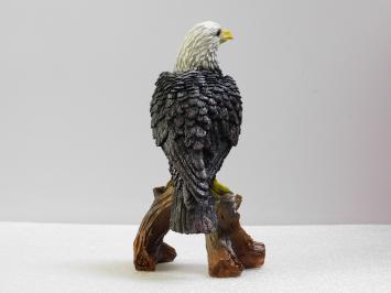 Eagle on Tree Trunk - 37 cm - Polystone