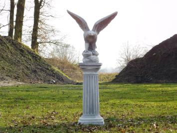 Eagle on pedestal - 130 cm - Stone