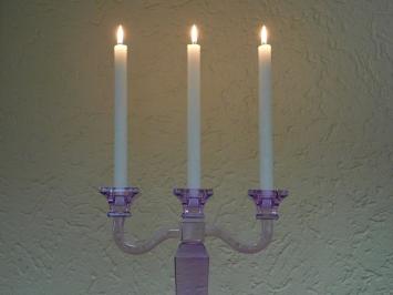 Candlestick - Lilac - 35 cm - Glass