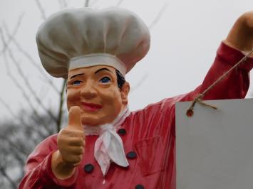 Statue Chef with Plate - 75 cm - Polystone