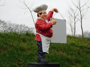 Statue Chef with Plate - 75 cm - Polystone