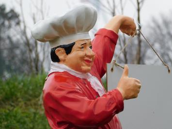 Statue Chef with Plate - 75 cm - Polystone