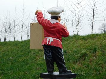 Statue Chef with Plate - 75 cm - Polystone