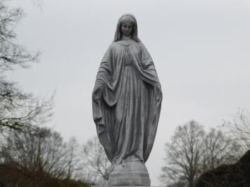 Marienstatue auf Sockel - 132 cm - Stein