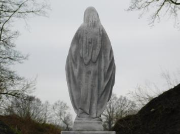 Statue of Mary on pedestal - 132 cm - Stone