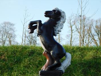 Statue Prancing Horse - Black - 80 cm - Polystone