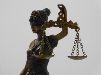 One-off: Statue of Lady Justice - 45 cm - Sculpture