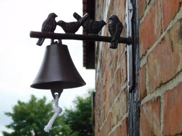 Doorbell with Birds - Cast iron - Bell with cord