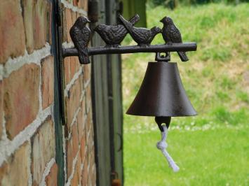 Doorbell with Birds - Cast iron - Bell with cord