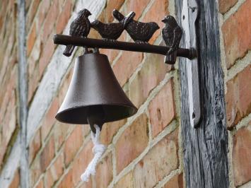 Doorbell with Birds - Cast iron - Bell with cord