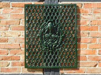 Deurrooster - Groen - Gietijzer - Wandornament