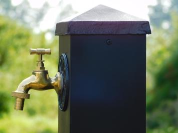 Freistehender Wasserhahn - Alu - Schwarz