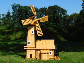 Windmolen met Watermolen - 160 cm - Geïmpregneerd Hout