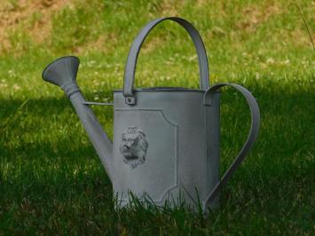 Garden Watering Can with Lion's Head - Aged Metal - 4.5 L