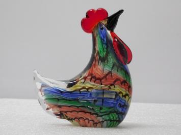 Glass Statue of Rooster - 18 cm