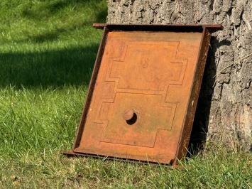 Vintage fireplace flap, fireplace door, antique rustic