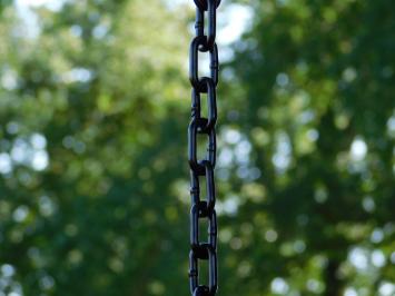 Pendant Lamp with Chain - 130 cm - Black