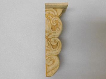 Set of 2 - Sturdy Wooden Wall Consoles - Hand-carved