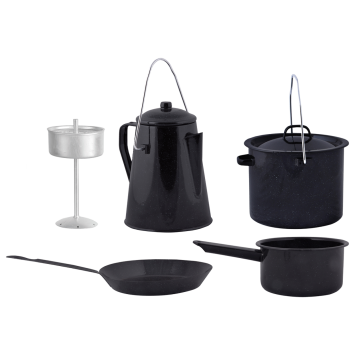 Campfire Cooking Set - Enamel - 4-piece